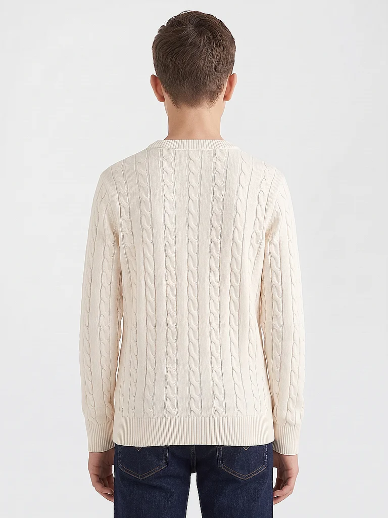 Vêtements Tommy Hilfiger Cotton Cable Sweater KB0KB09753 pour Accessoires - vue 9